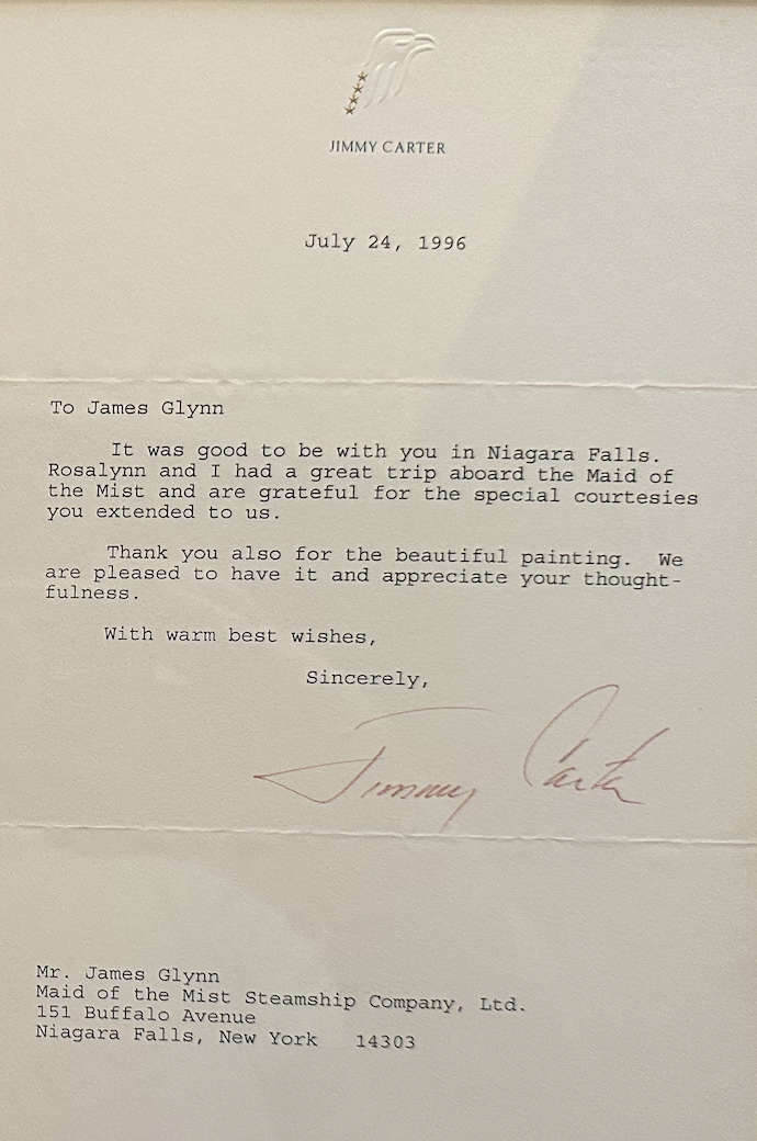 Jimmy Carter Letter July 1996